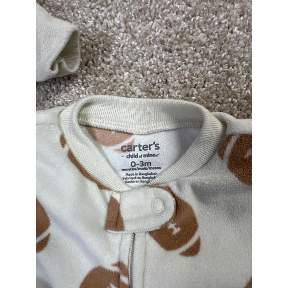 Carters Baby Boy Footed Pajamas Lot of 2 - Picture 5 of 6
